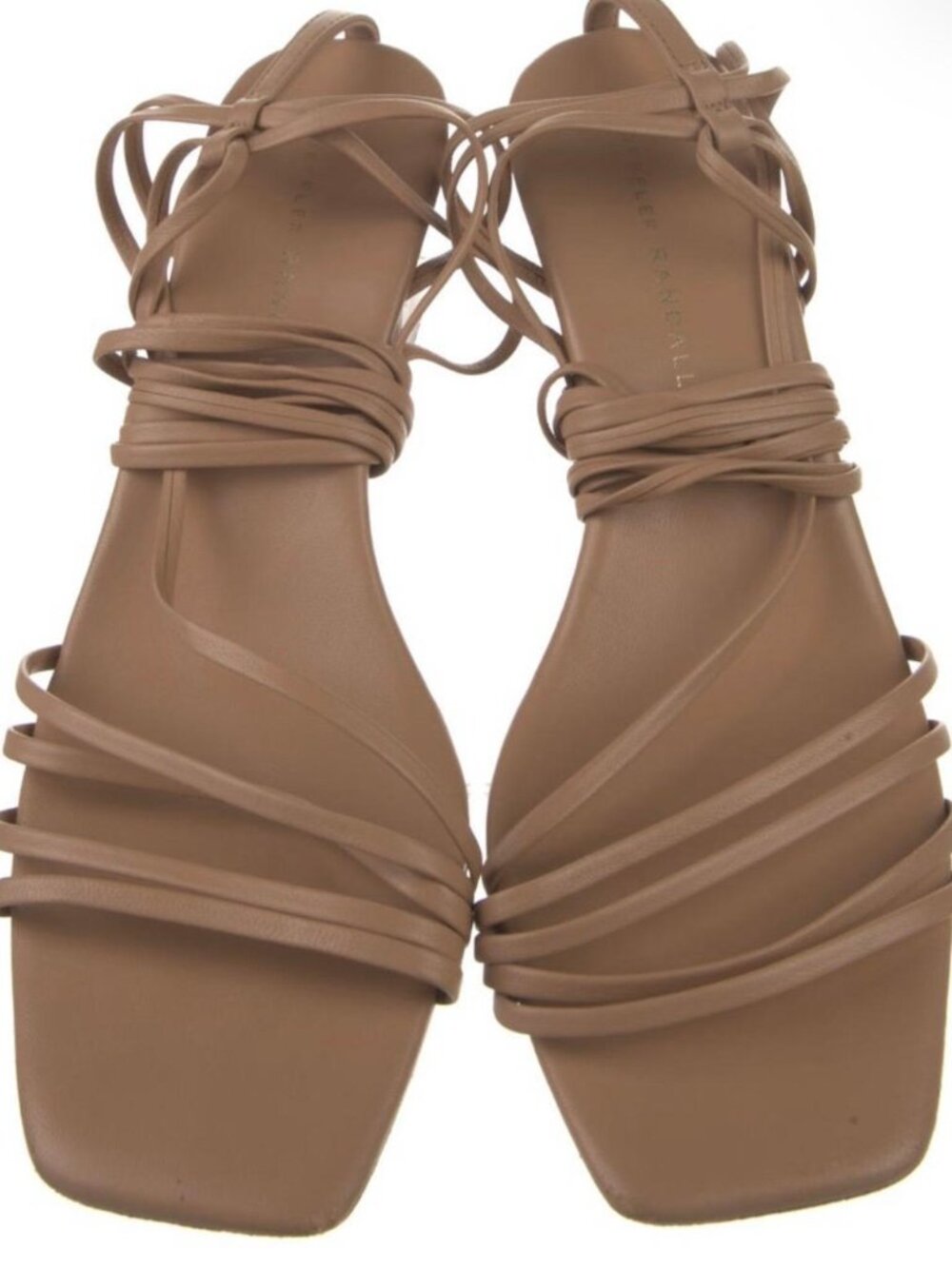 Loeffler Randall Brown Leather Gladiator Sandals Size 11